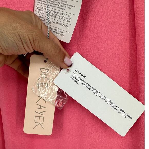 Dice Kayek Pink Beaded Sleeveless Dress NWT - Picture 6 of 9